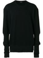 Ann Demeulemeester Extended Sleeve Sweatshirt - Black