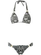 Sub Triangle Bikini Set, Women's, Size: Medium, White, Spandex/elastane/polyimide