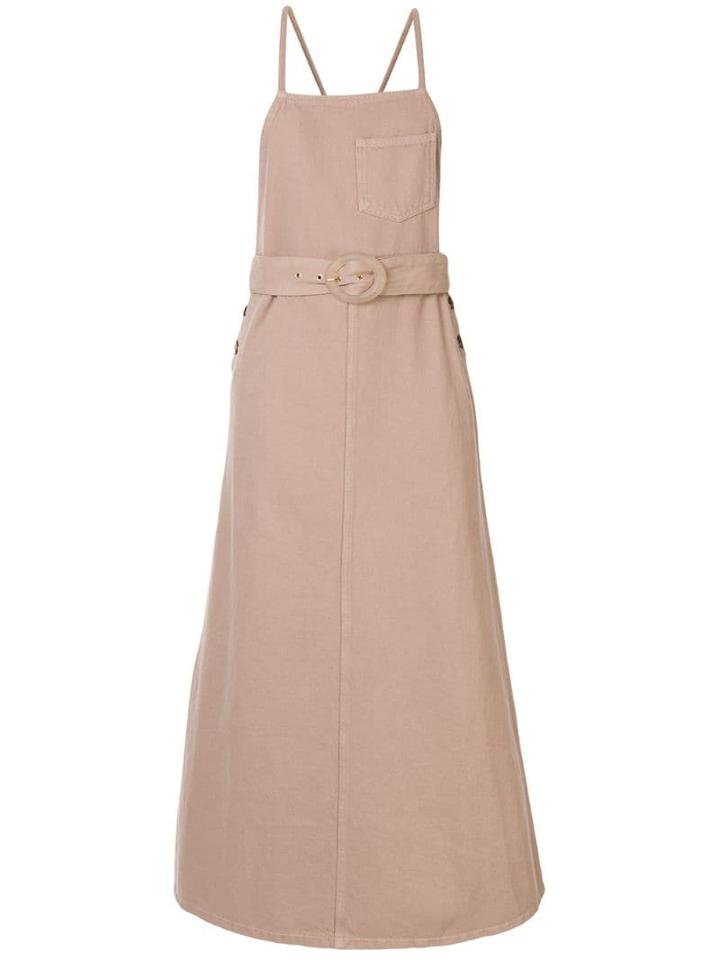 Nanushka Belted Apron Dress - Neutrals