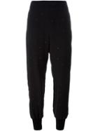 Stella Mccartney 'julia' Studded Trousers, Women's, Size: 36, Black, Viscose/acetate/cotton/aluminium