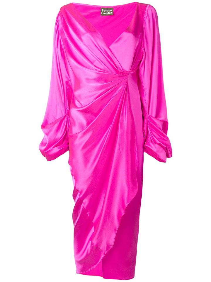 Solace London Aurora Dress - Pink & Purple