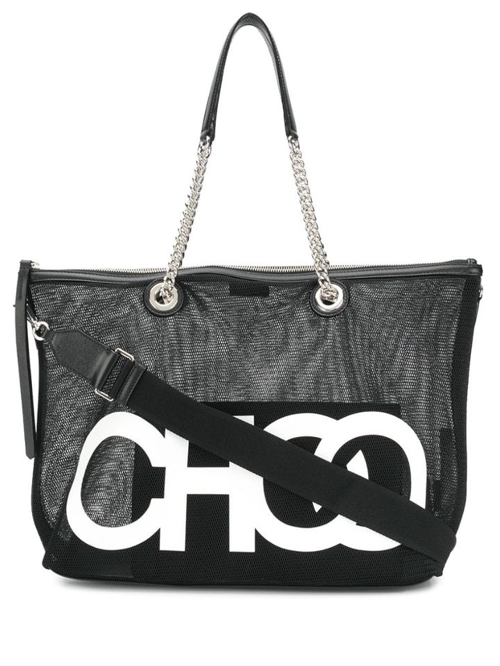 Jimmy Choo Allegra Mesh Tote - Black