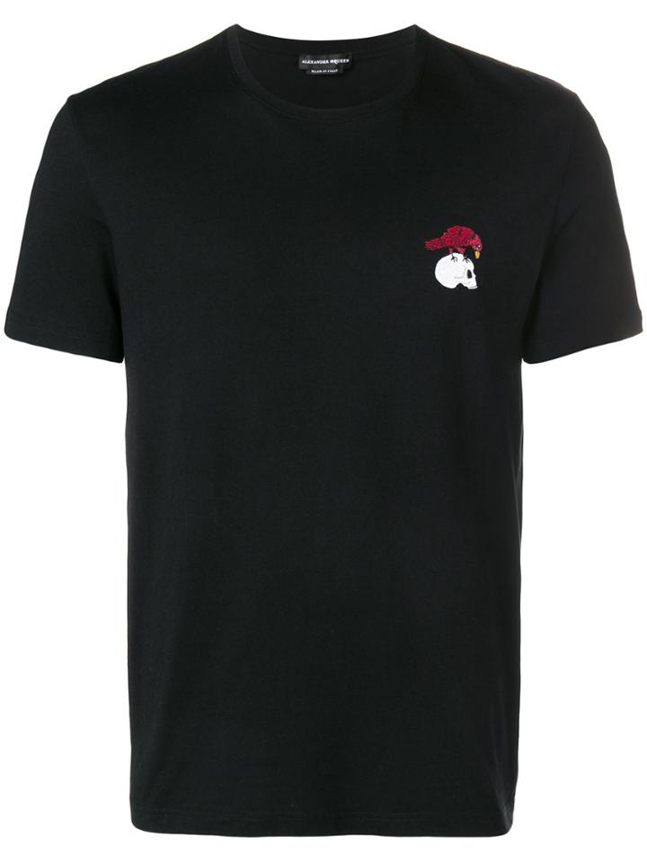 Alexander Mcqueen Skull And Crow Print T-shirt - Black