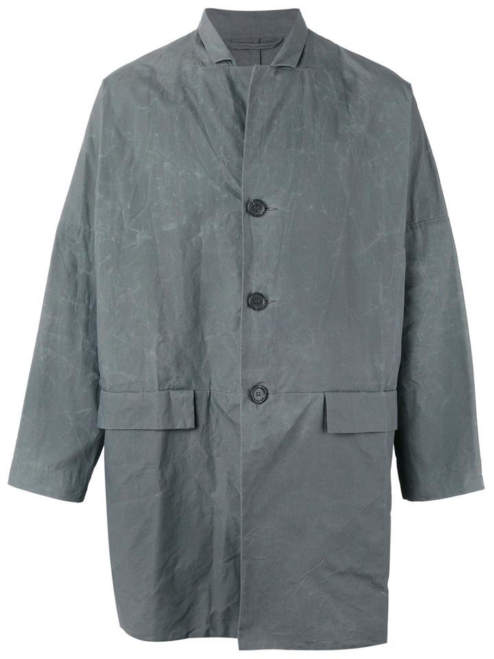 Casey Casey - Wax Jacket - Men - Cotton - L, Grey, Cotton