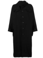 Nocturne #22 Short Wide Sleeve Coat, Women's, Size: Small, Black, Wool/cotton/linen/flax/cupro
