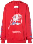 Newams Graphic Print Oversized Hoodie - White