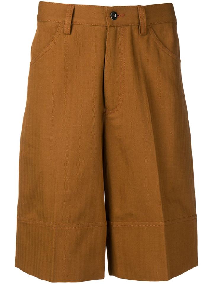 Qasimi Tailored Deck Shorts - Brown