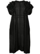 Comme Des Garçons Tricot Ruffle Detail Dress, Women's, Size: Small, Black, Nylon