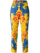Versace Vintage Sun Baroque Print Trousers, Women's, Size: 29