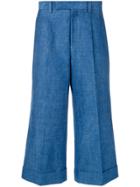 Junya Watanabe High-rise Cropped Jeans - Blue