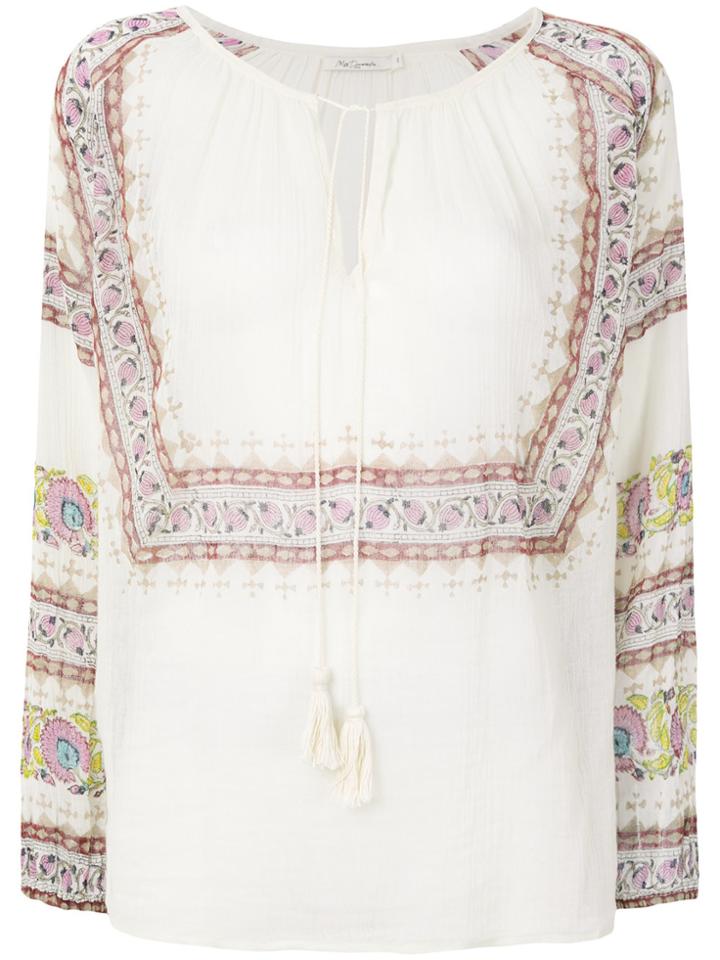 Mes Demoiselles Bohemian Print Blouse - Nude & Neutrals