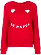 Zoe Karssen Le Happy Printed Pullover - Red