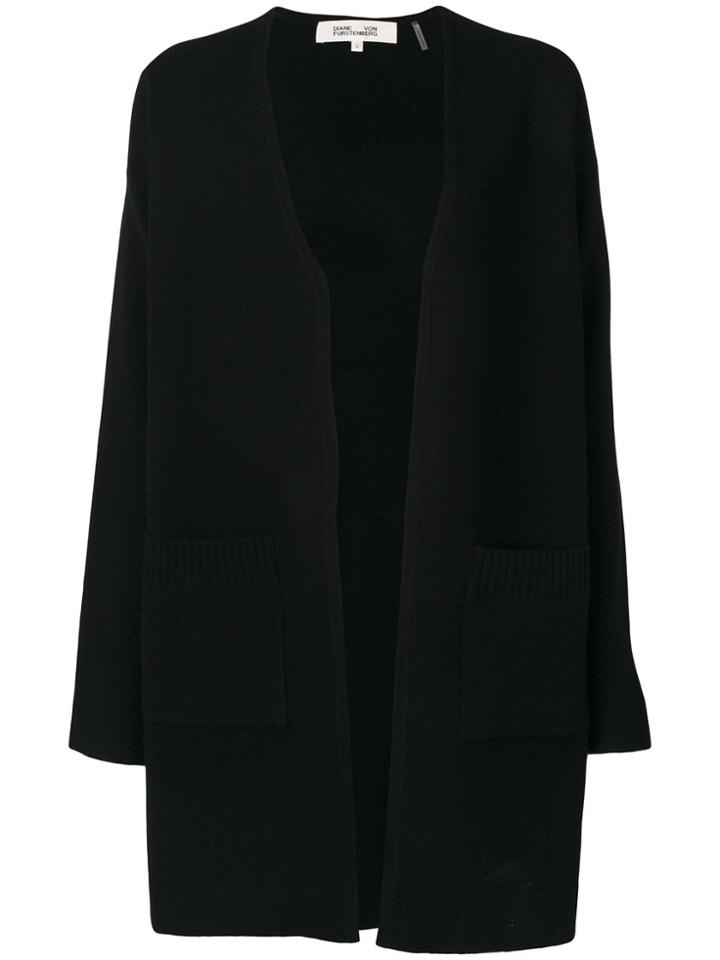 Dvf Diane Von Furstenberg Open Cardigan - Black