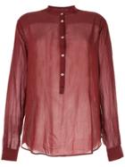 Forte Forte Band Collar Shirt - Red