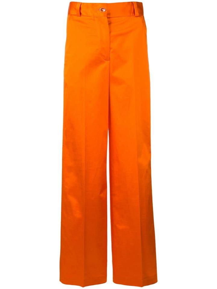Pt01 High Waisted Tailored Trousers - Orange