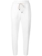 Peserico Drawstring Track Trousers - White