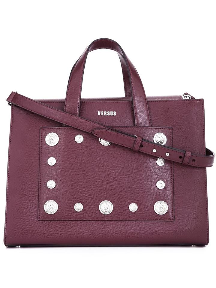 Versus Studded Tote, Women's, Red