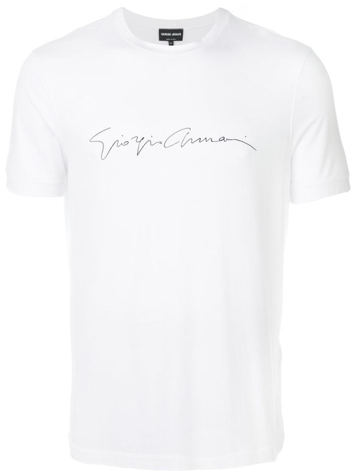 Giorgio Armani Signature T-shirt - White