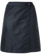 Chanel Vintage Wrap Front Mini Skirt - Blue