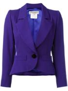 Yves Saint Laurent Vintage Crop Fitted Jacket - Pink & Purple