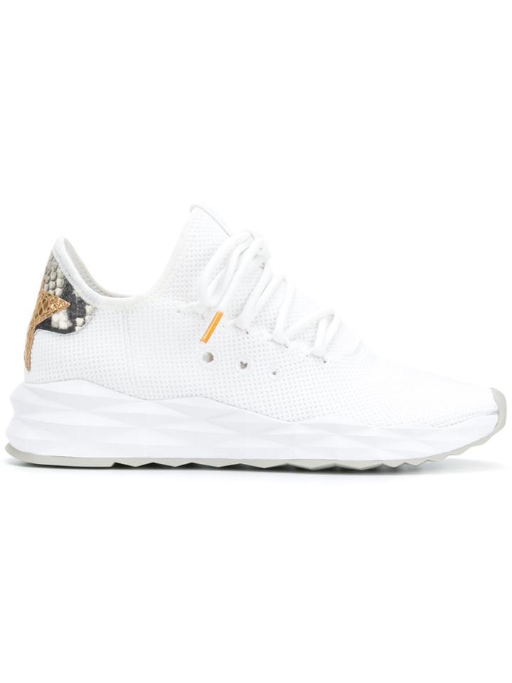 Ash Mesh Lace-up Sneakers - White