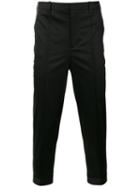 Neil Barrett - Cropped Trousers - Men - Cotton/spandex/elastane - 46, Black, Cotton/spandex/elastane