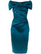 Talbot Runhof 'koori' Dress, Women's, Size: 38, Blue, Viscose/polyester/acetate/spandex/elastane