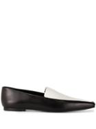 The Row Minimal Colour-block Loafers - Black