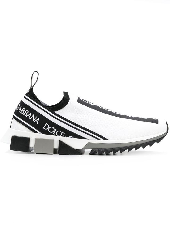 Dolce & Gabbana Sorrento Logo Sneakers - White