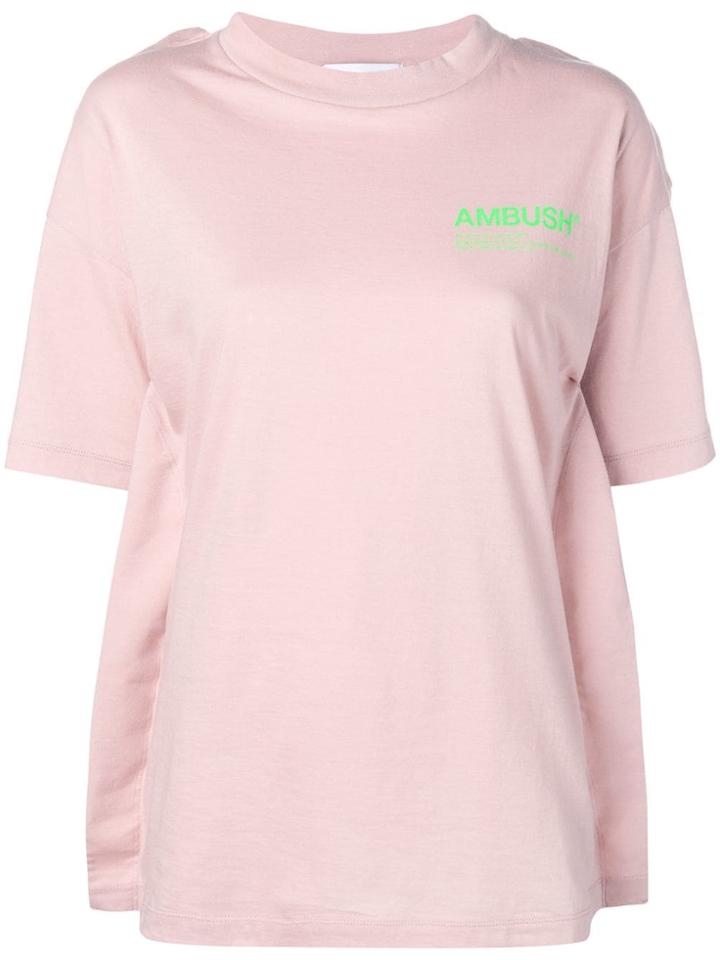 Ambush Fin Logo T-shirt - Pink