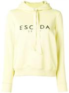 Escada Sport Logo Hooded Sweatshirt - Yellow
