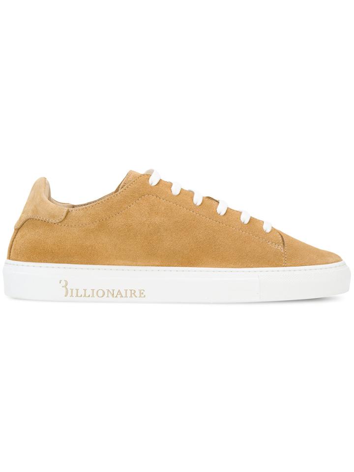 Billionaire Defoe Low Top Sneakers - Nude & Neutrals