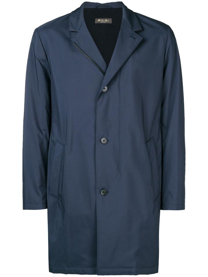 Loro Piana Straight Fit Coat - Blue