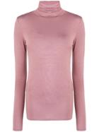 Majestic Filatures Turtleneck Jumper - Pink & Purple