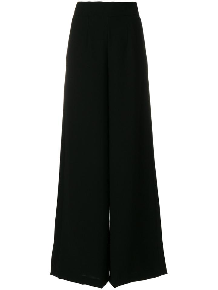 Francesco Paolo Salerno High Rise Wide Leg Trousers - Black