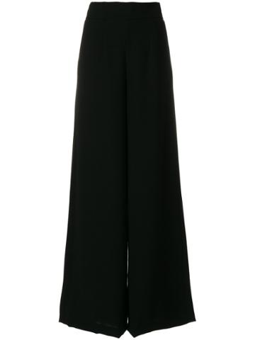 Francesco Paolo Salerno High Rise Wide Leg Trousers - Black