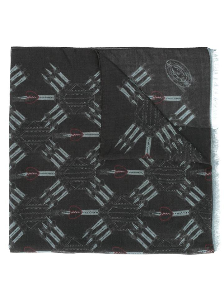 Valentino Love Blade Scarf - Black