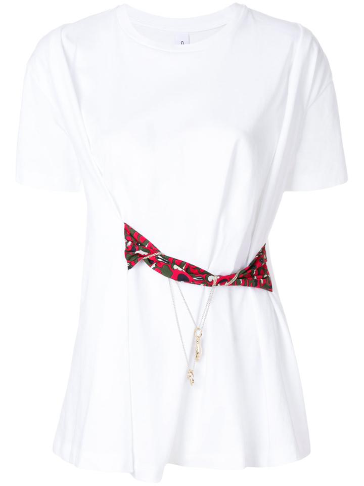 Carven Waist-tied T-shirt - White