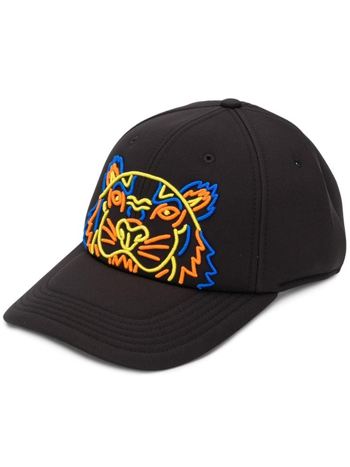 Kenzo Tiger Print Baseball Cap - Black