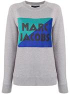 Marc Jacobs Logo Colour-block Sweatshirt - Grey