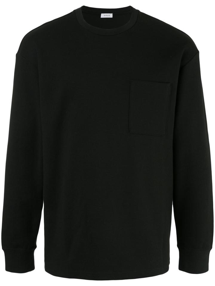 En Route Chest Pocket Sweatshirt - Black