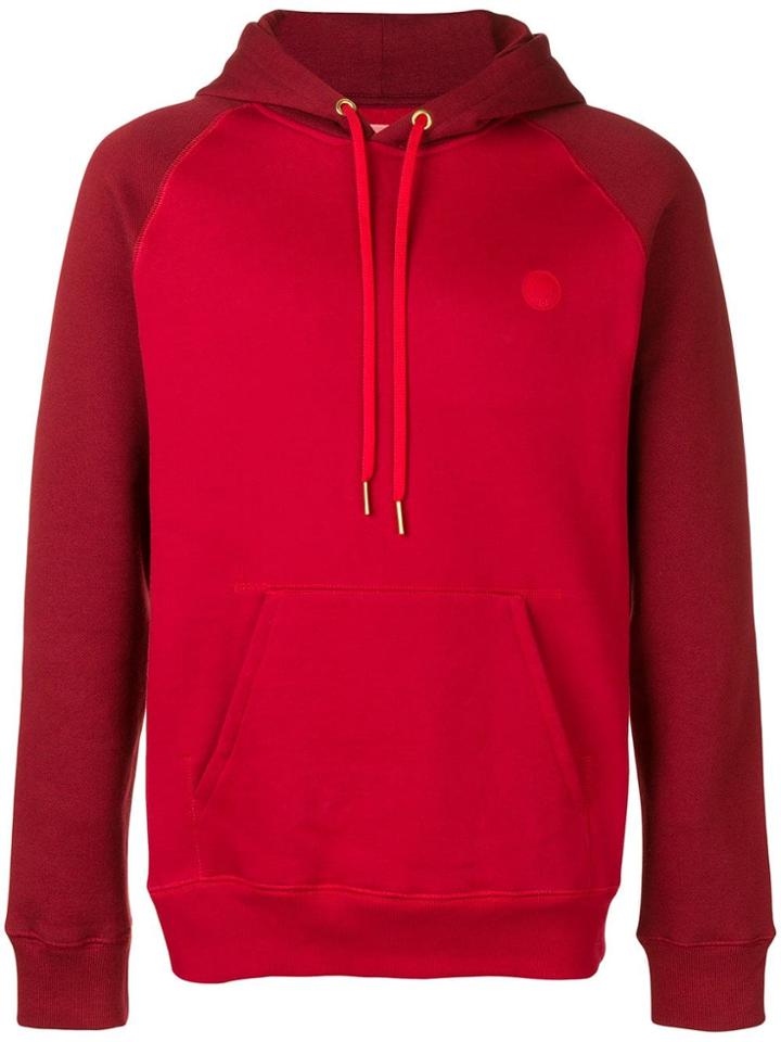 Acne Studios Two-tone Hooded Sweatshirt - Red