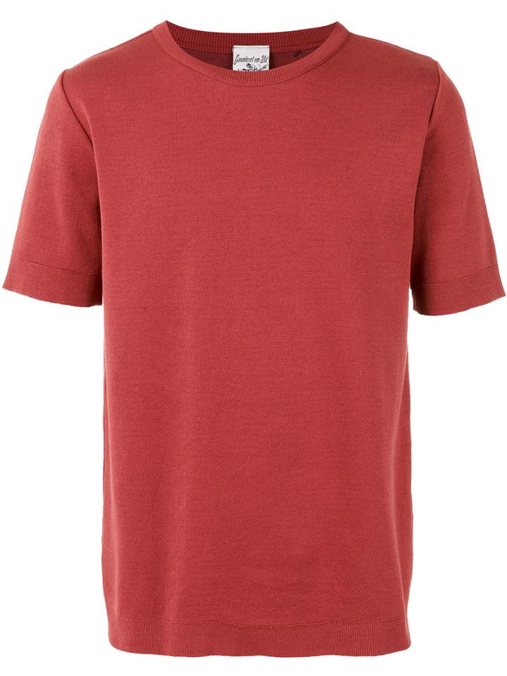 S.n.s. Herning Imitation T-shirt, Men's, Size: Large, Yellow/orange, Cotton/polyester