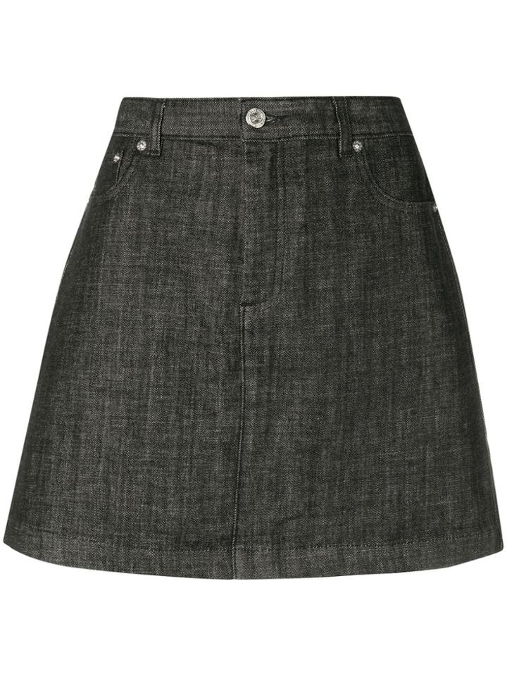 A.p.c. A-line Mini Skirt - Blue