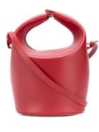 Nico Giani Leather Bucket Bag - Red