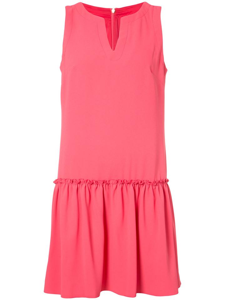 Trina Turk - Gathered Detail Shift Dress - Women - Polyester - 8, Pink/purple, Polyester