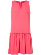 Trina Turk - Gathered Detail Shift Dress - Women - Polyester - 8, Pink/purple, Polyester