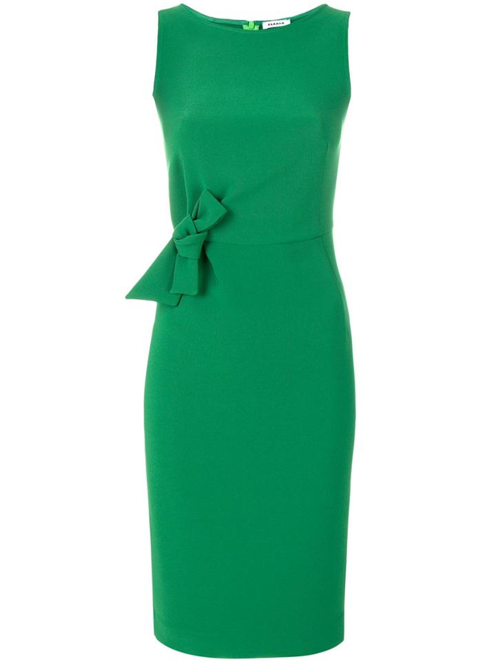 P.a.r.o.s.h. Fitted Bow Detail Dress - Green