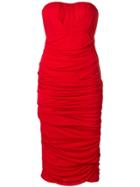 Tom Ford Draped Midi Dress - Red