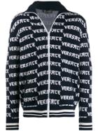 Versace Knitted Logo Sweatshirt - Blue